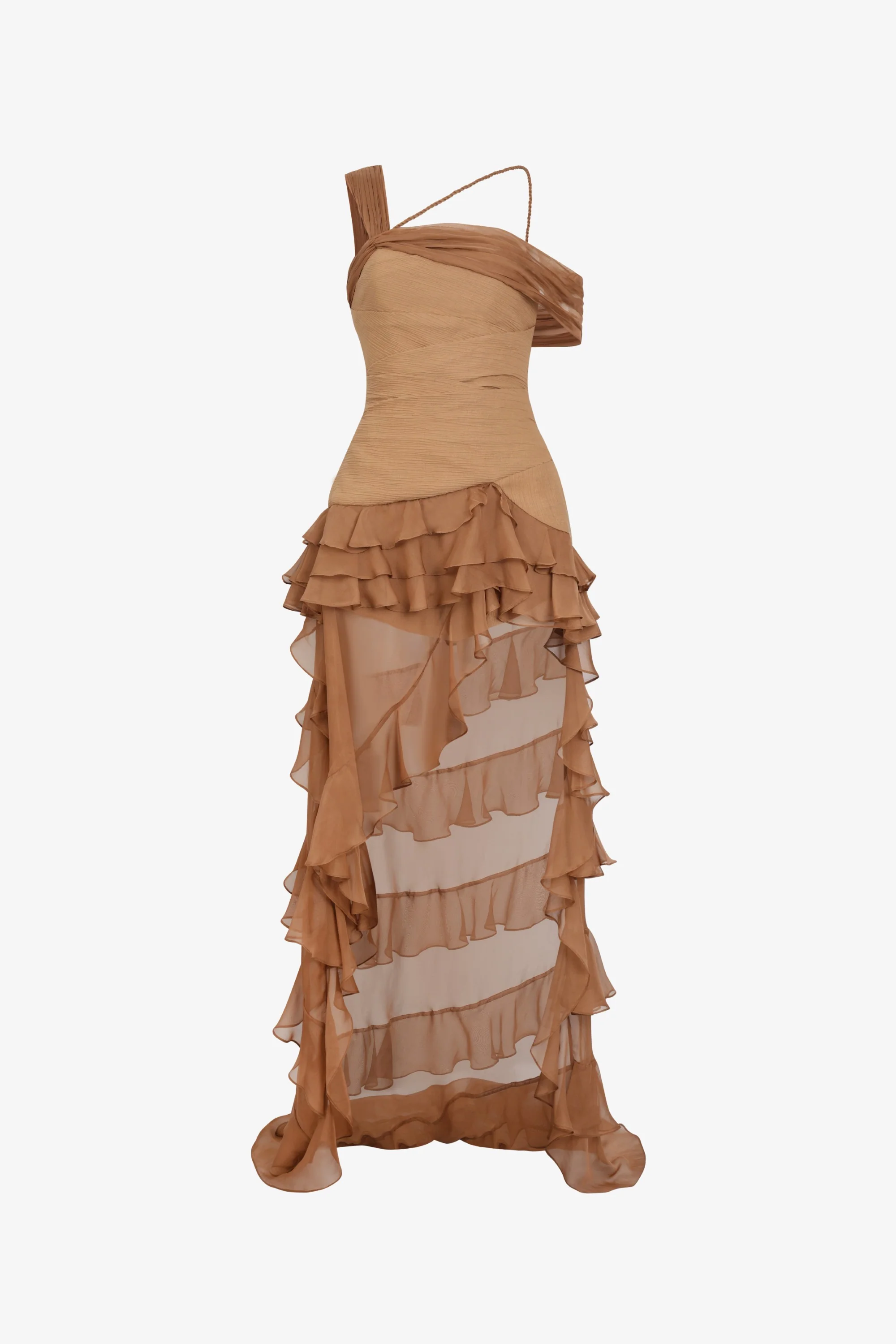 Elodie One-Shoulder High-Low Dress