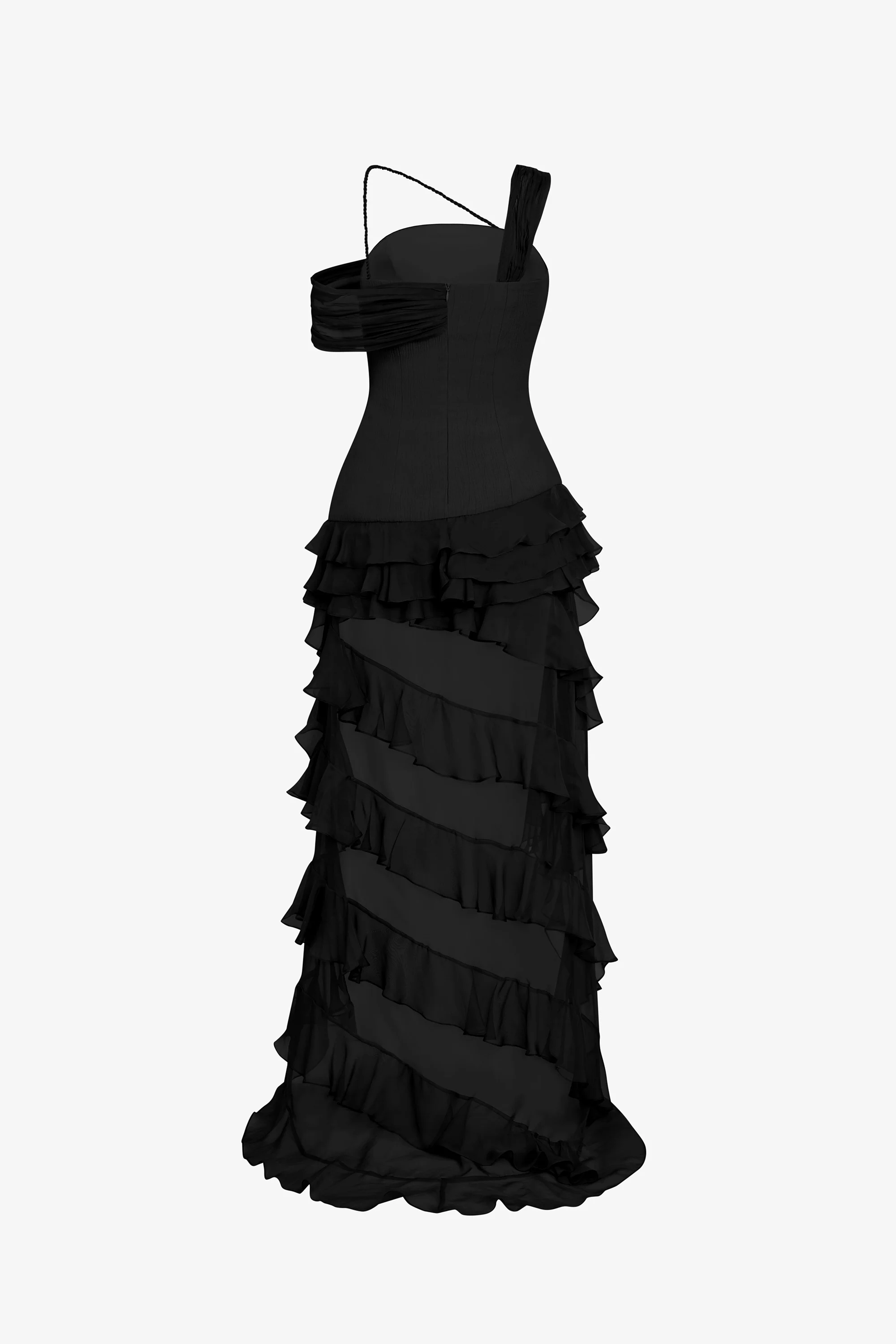 Elodie One-Shoulder High-Low Dress - Image 9