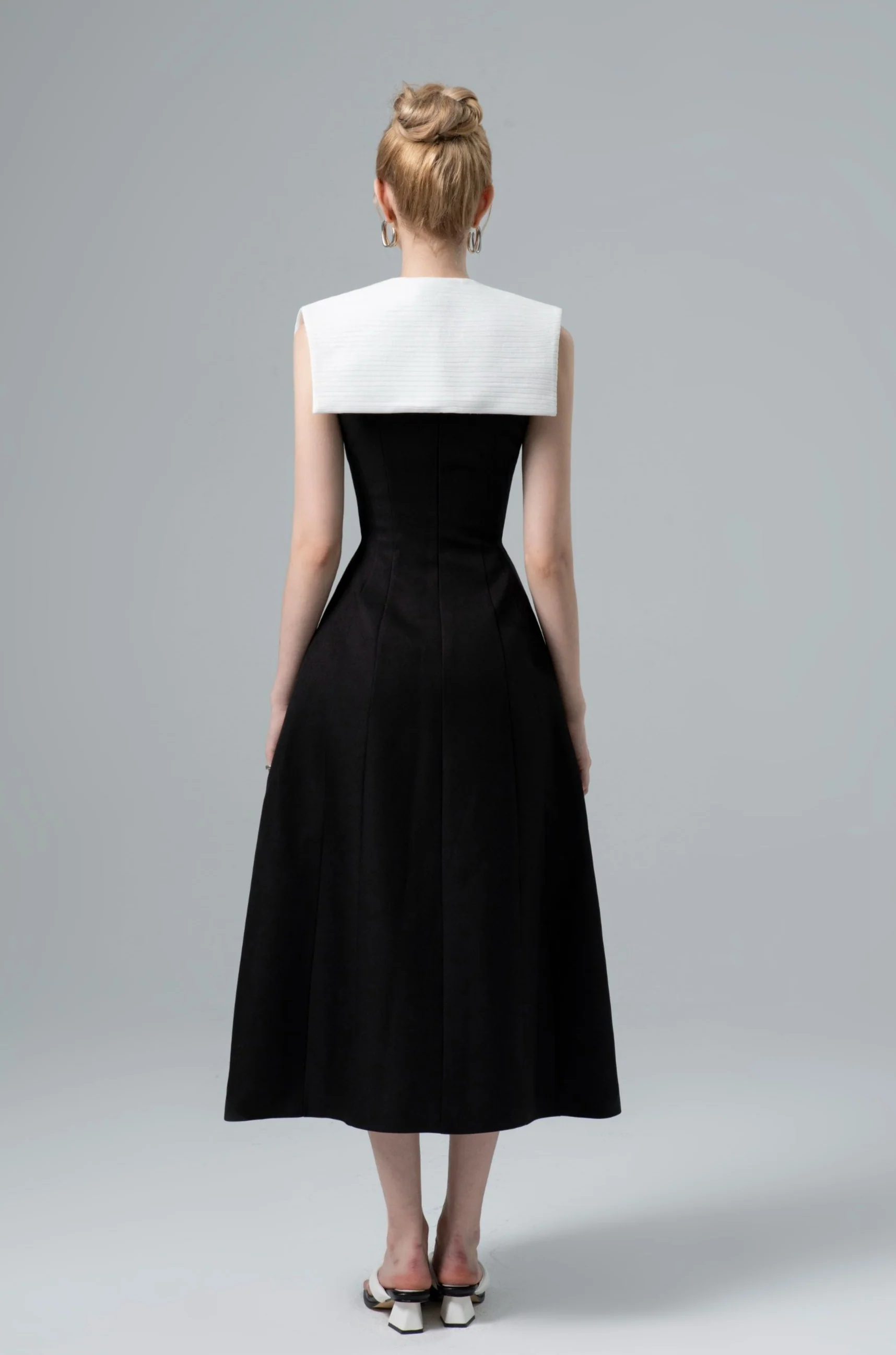 Emilia Stitching Midi Dress - Image 7