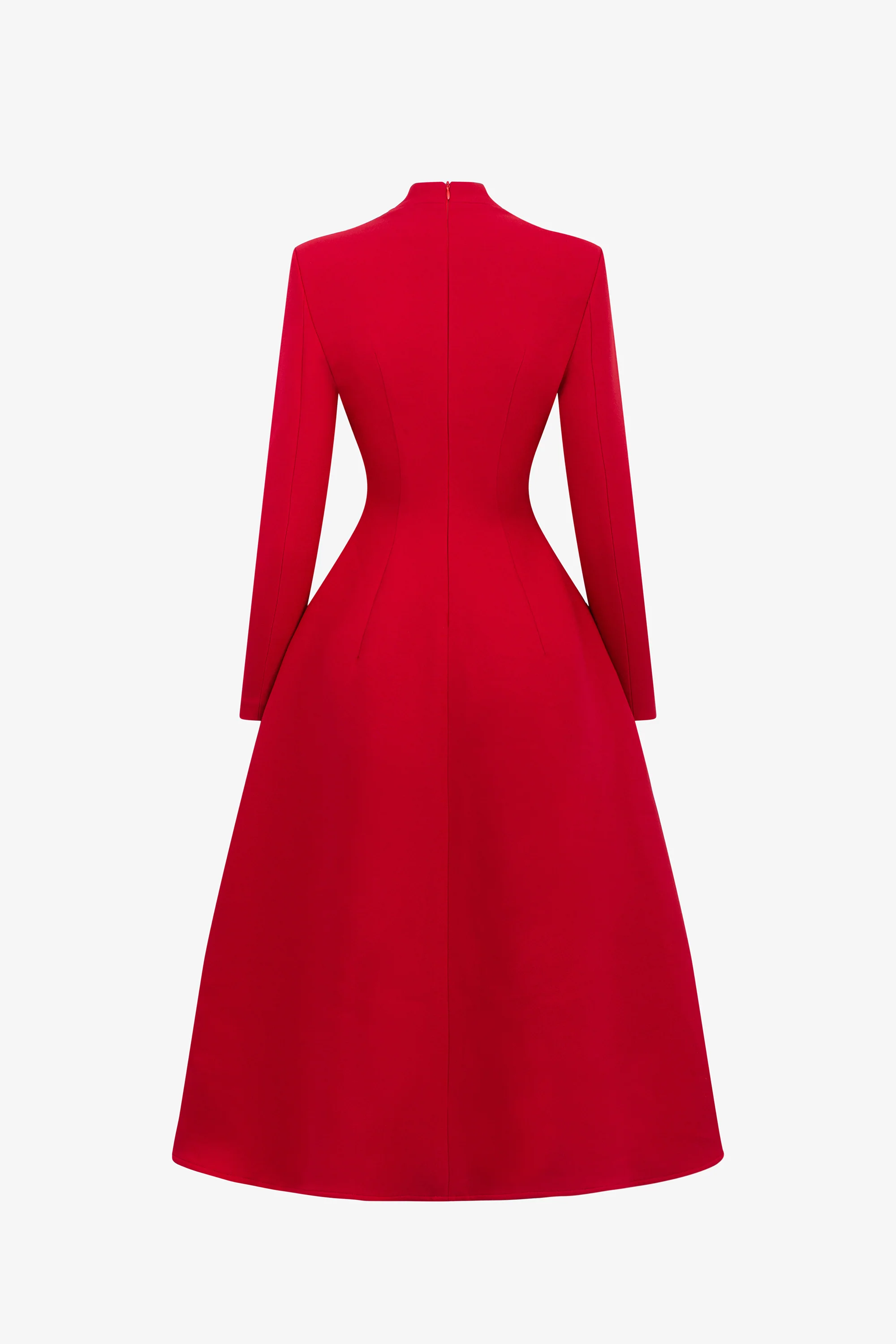 Harding Shoulder Padded Midi Dress - Image 6