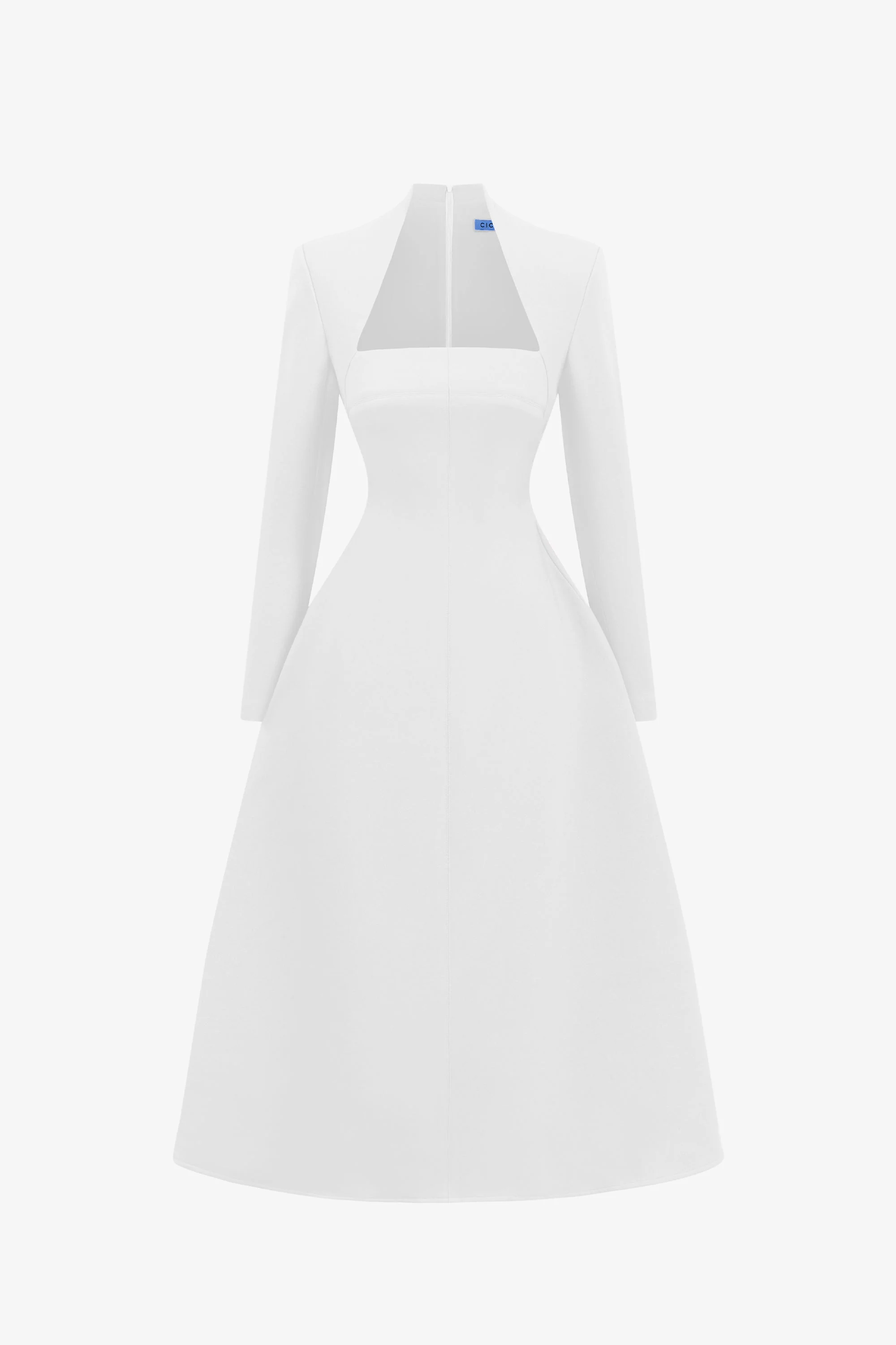 Harding Shoulder Padded Midi Dress - Image 8