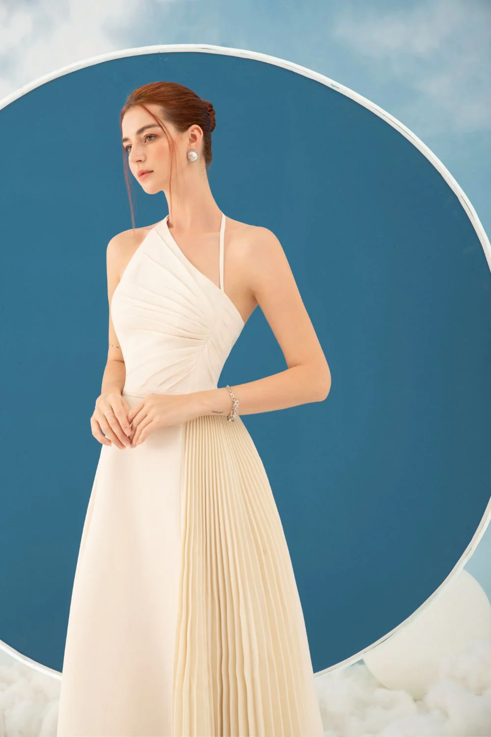 Lisa Diagonal Neck Dress - Image 4