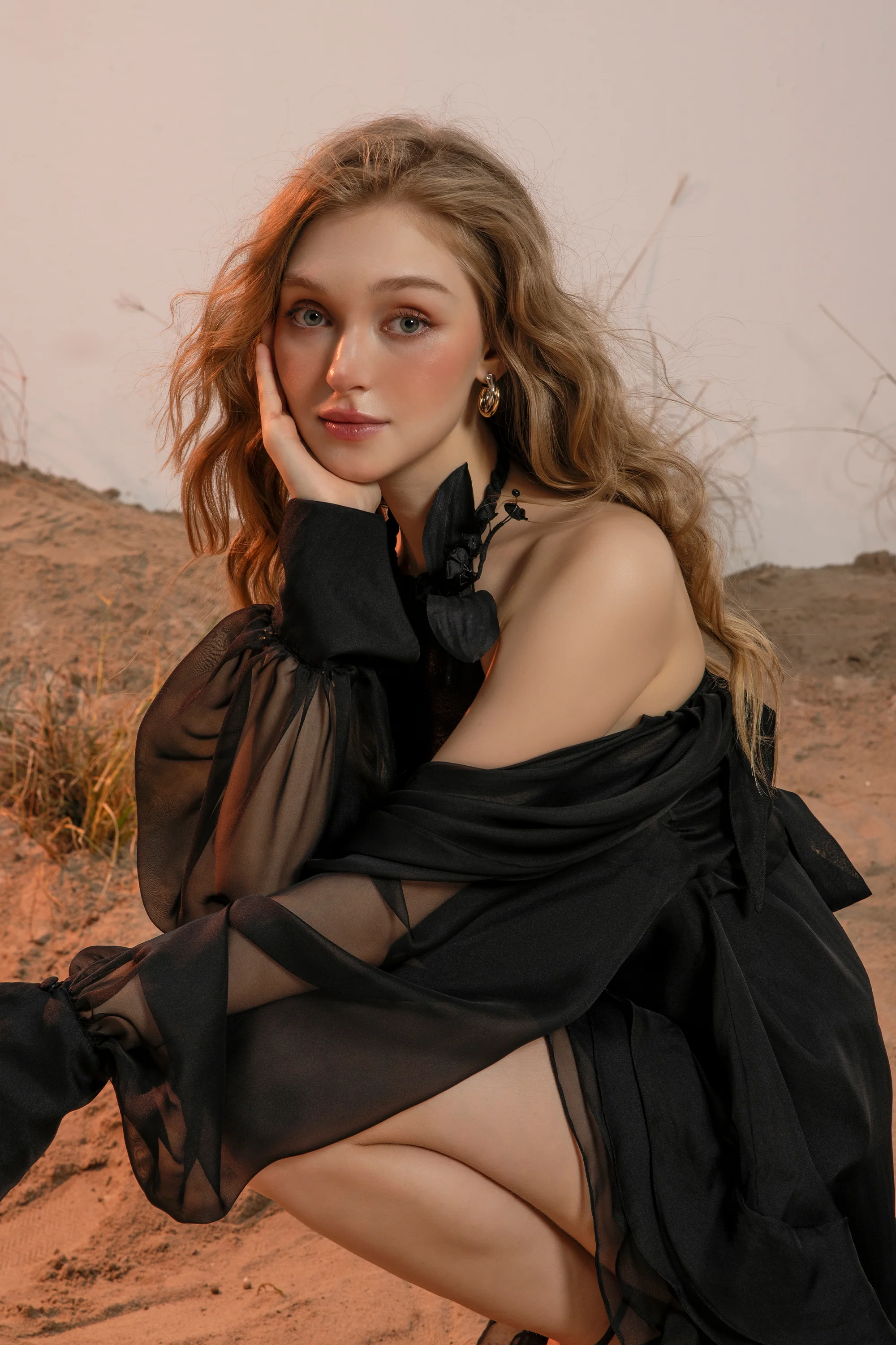 Poplin Overlay Dress - Image 7